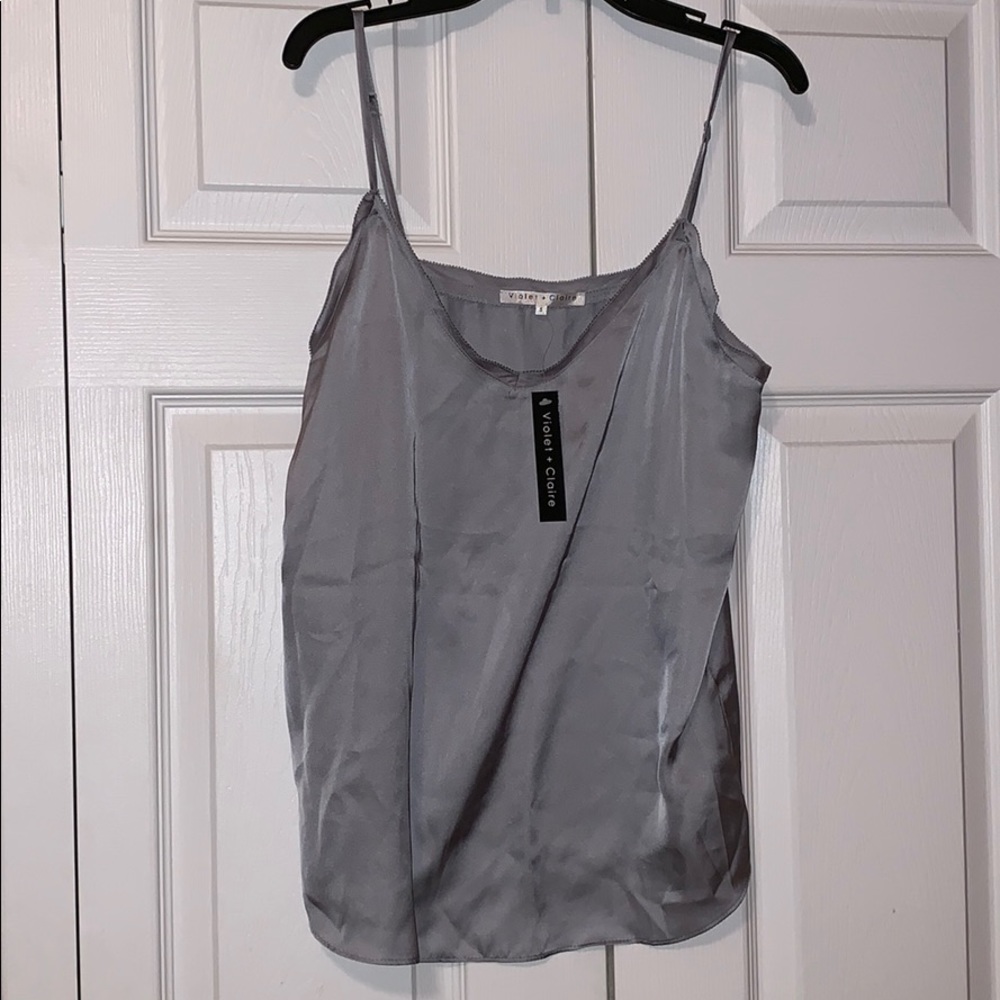 NWT Silky Grey Tank